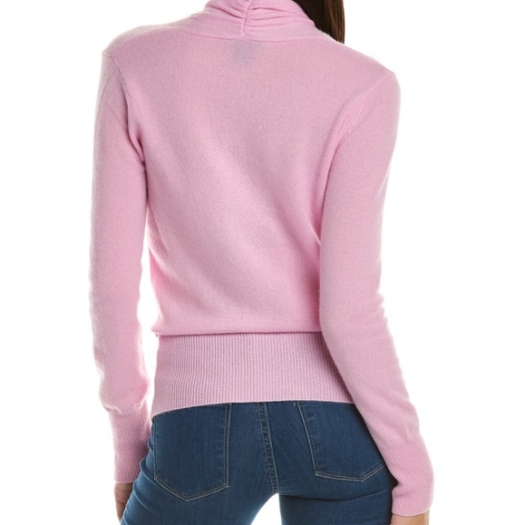 Sofia Cashmere Faux Wrap Sweater - Picture 2 of 7